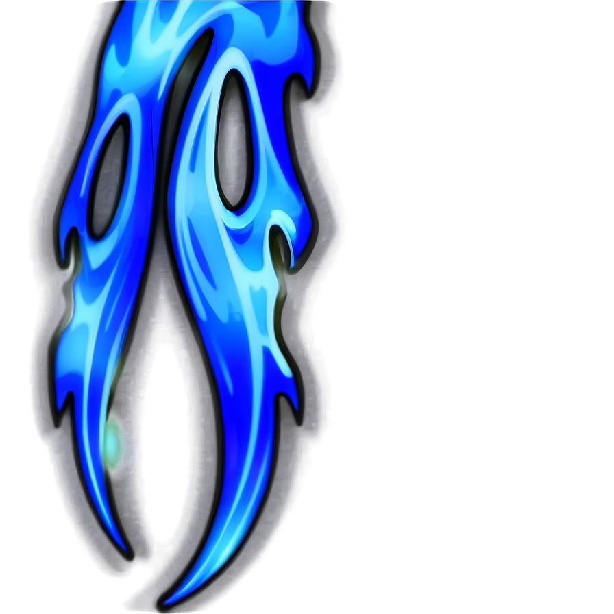 Blue Inferno Flames Png 06122024 PNG image