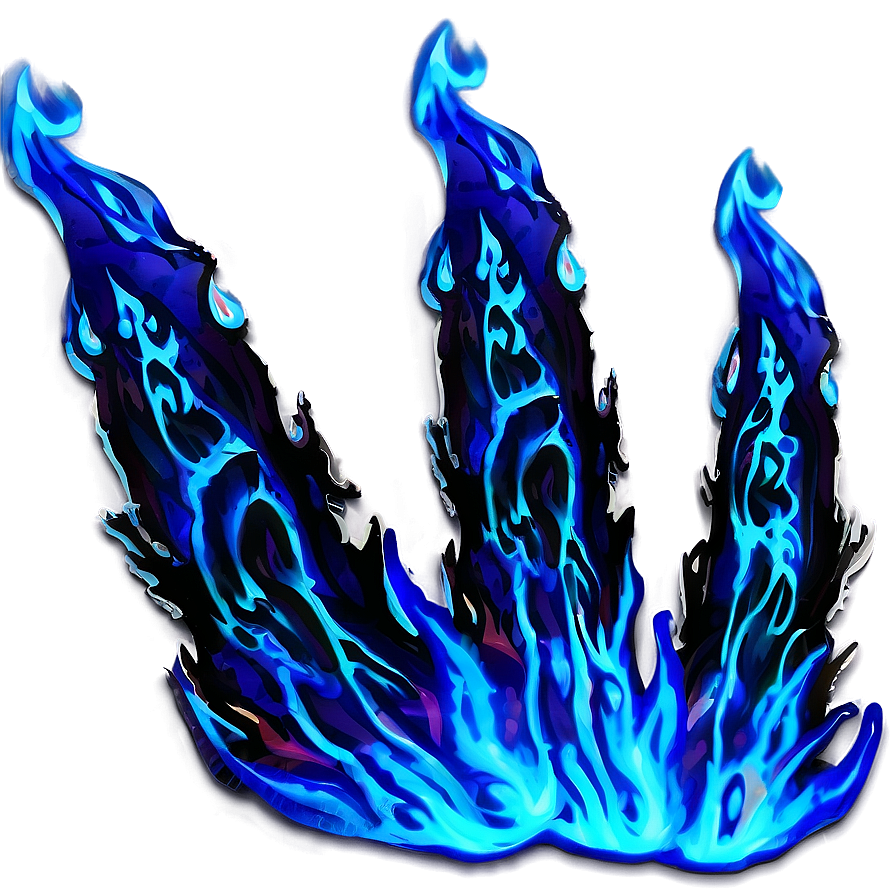 Blue Inferno Flames Png 28 PNG image