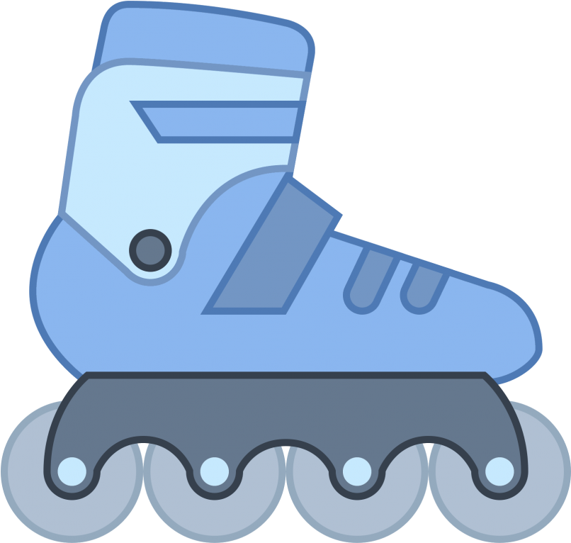 Blue Inline Skate Emoji PNG image