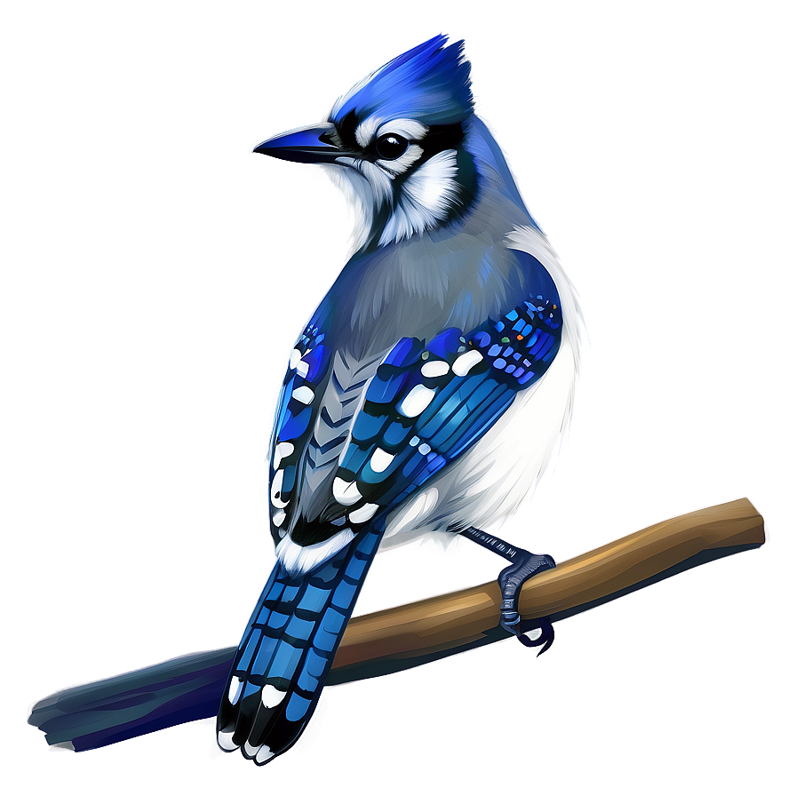 Blue Jay Digital Art Png 06262024 PNG image