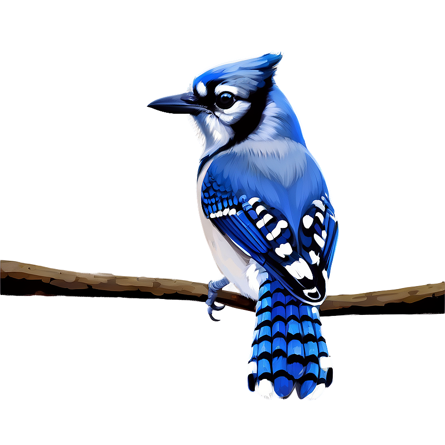 Blue Jay In Winter Scene Png 39 PNG image