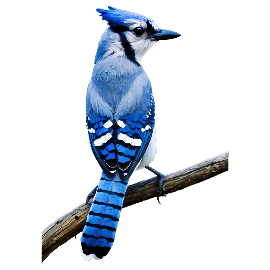 Blue Jay Perching Branch Png Mxa PNG image