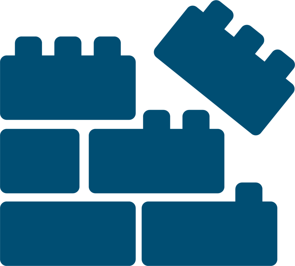 Blue Lego Blocks Assembly PNG image