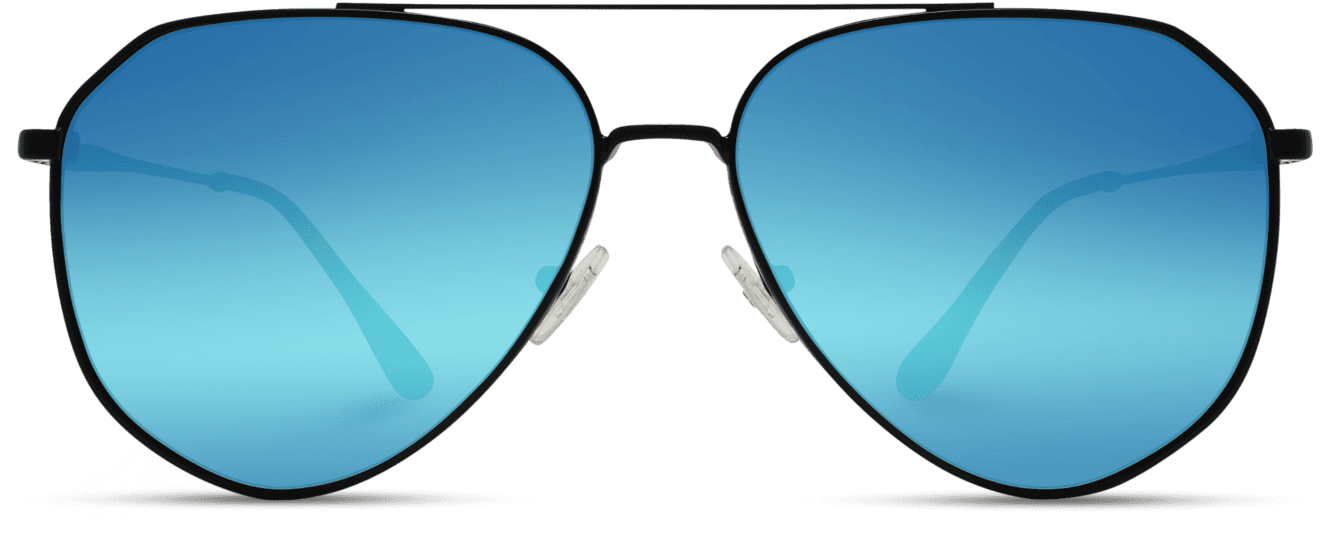 Blue Lens Aviator Sunglasses PNG image