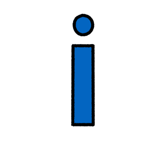 Blue Letter I Icon PNG image