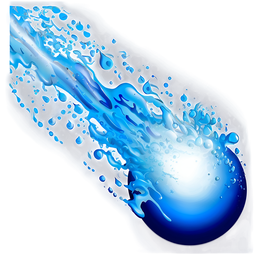 Blue Light Splash Png 06122024 PNG image