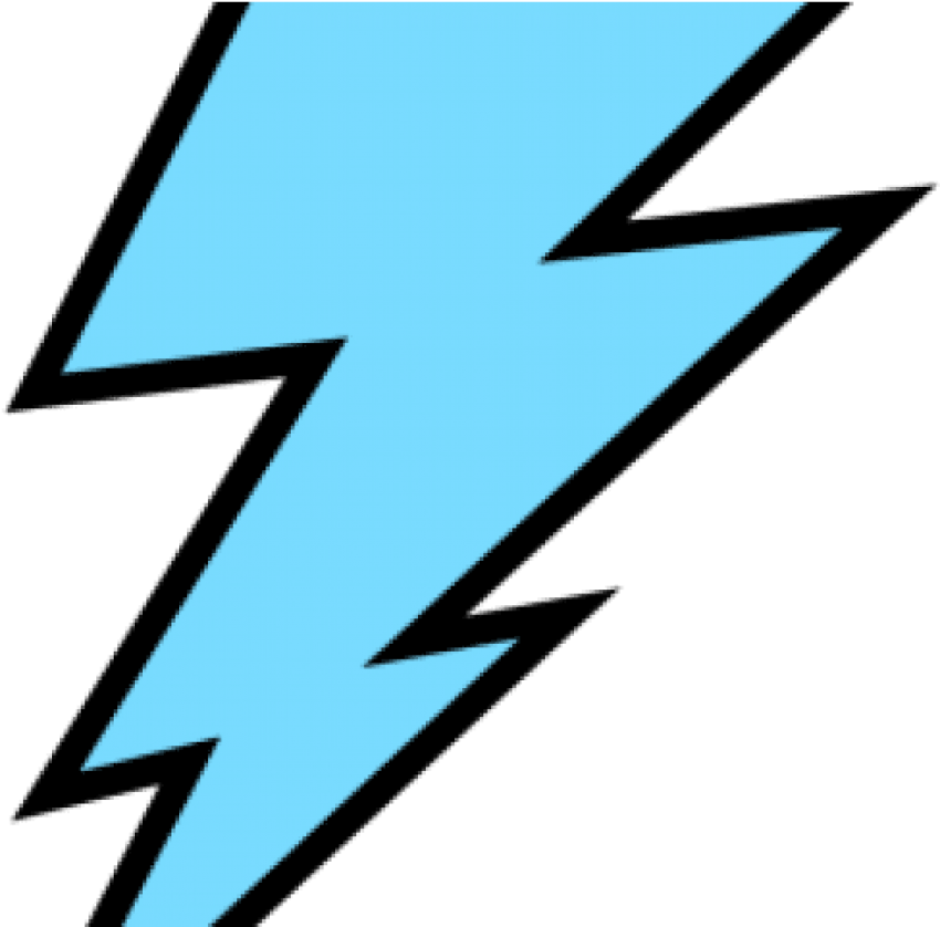 Blue Lightning Bolt Graphic PNG image