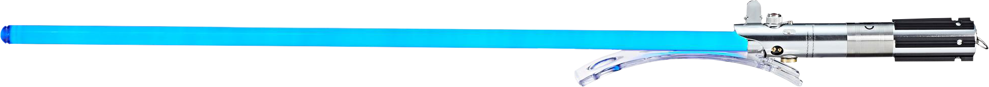 Blue Lightsaber Activated PNG image