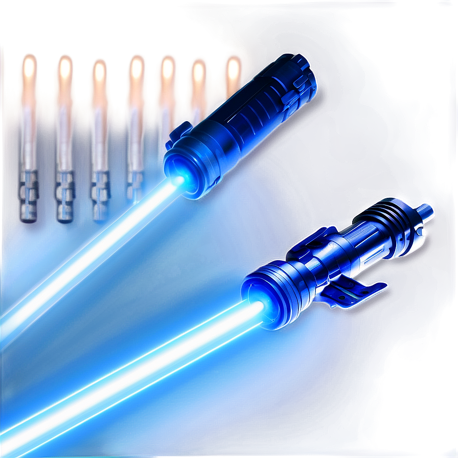 Blue Lightsaber In Darkness Png 06262024 PNG image