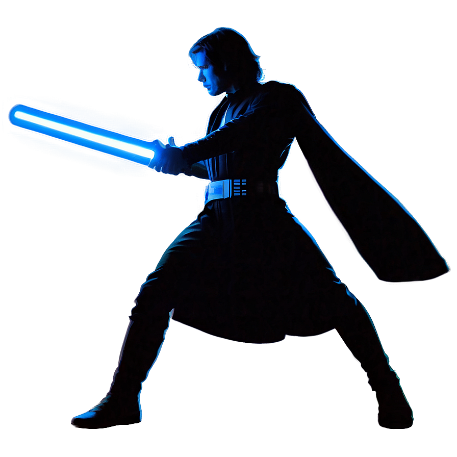 Blue Lightsaber Silhouette Png Plm PNG image