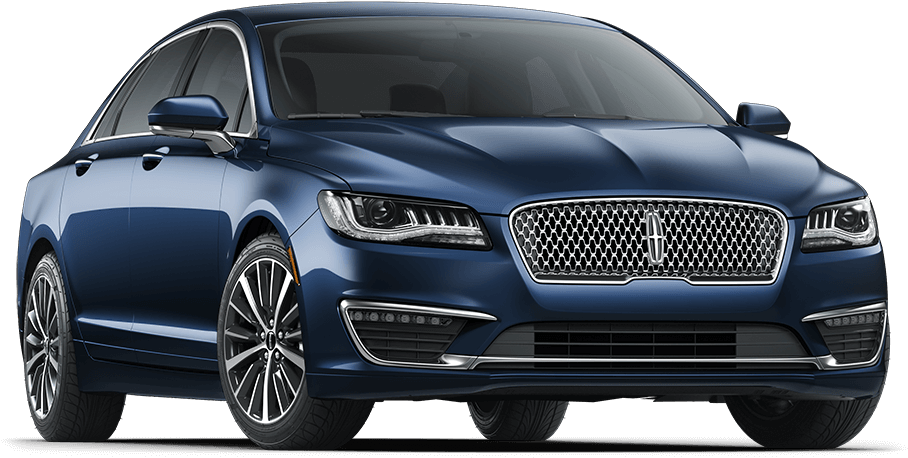 Blue Lincoln Sedan Exterior PNG image