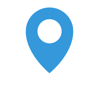 Blue Location Pin Icon PNG image