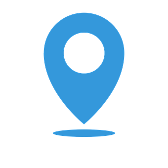 Blue Location Pin Icon PNG image