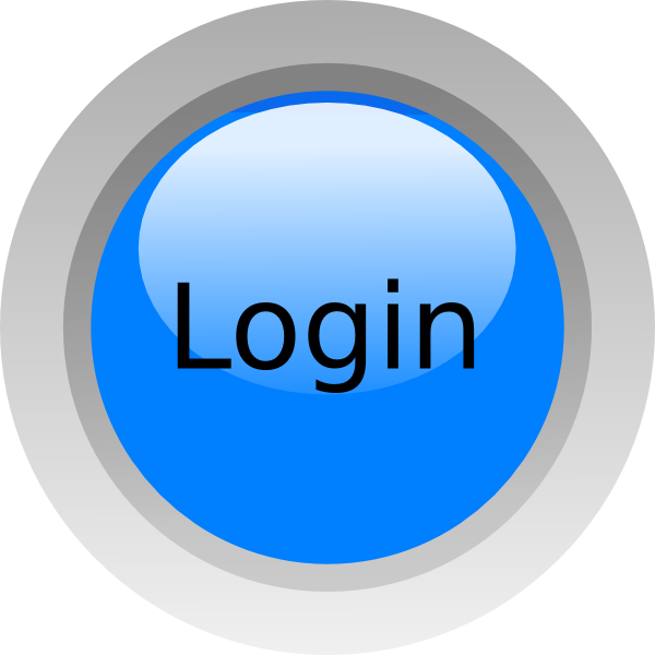 Blue Login Button Graphic PNG image