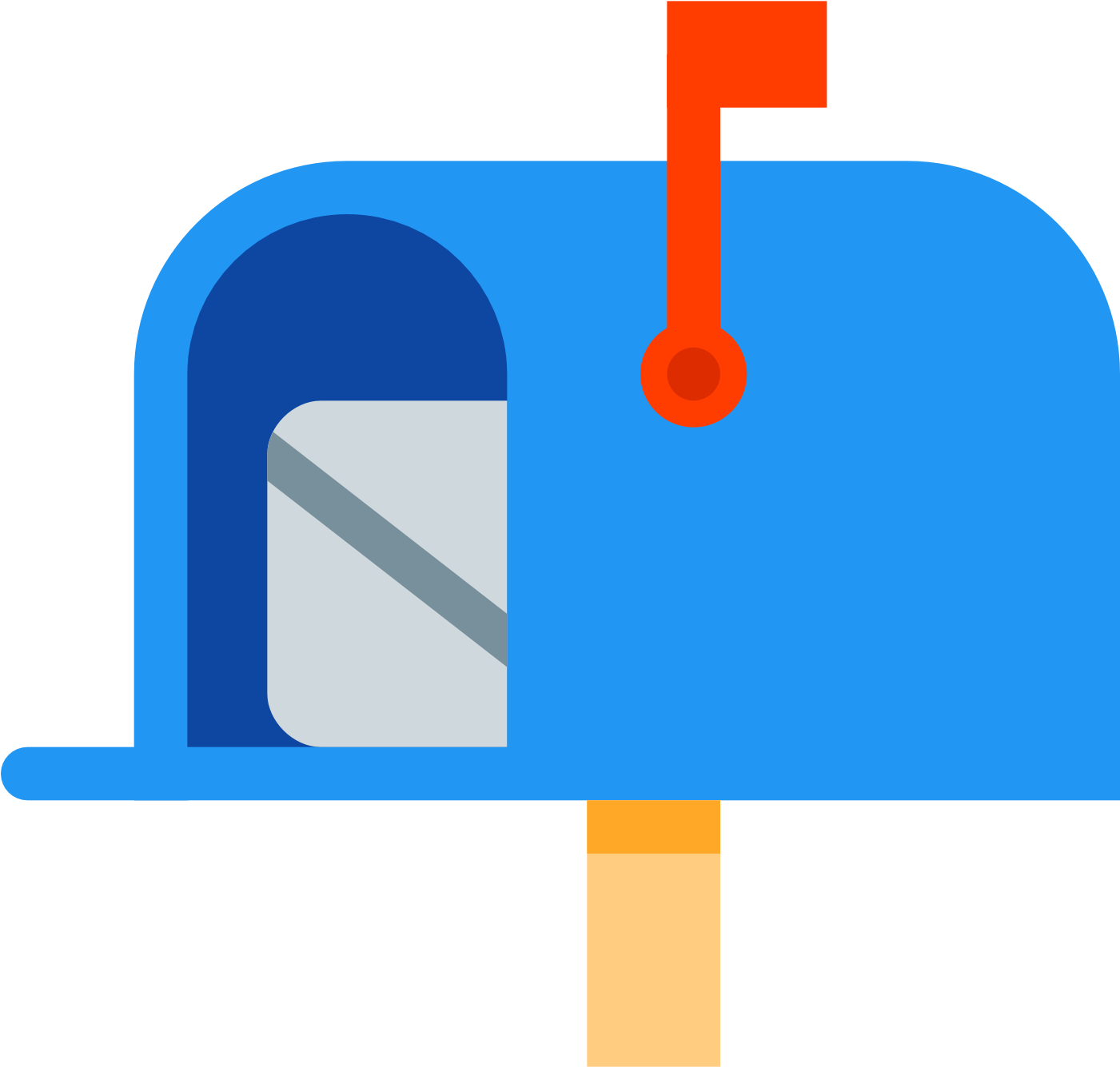 Blue Mailbox Icon PNG image