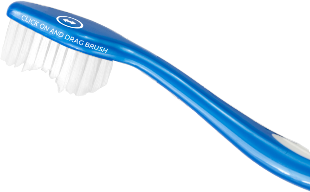 Blue Manual Toothbrush PNG image