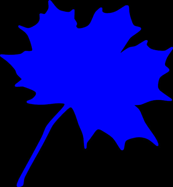 Blue Maple Leaf Clipart PNG image