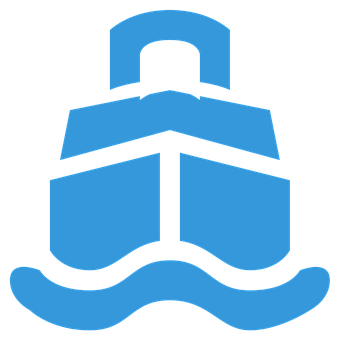 Blue Maritime Anchor Icon PNG image