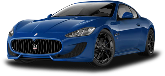 Blue Maserati Gran Turismo Sport Coupe PNG image