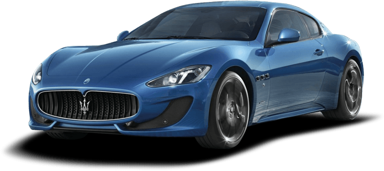 Blue Maserati Gran Turismo Sport Coupe PNG image