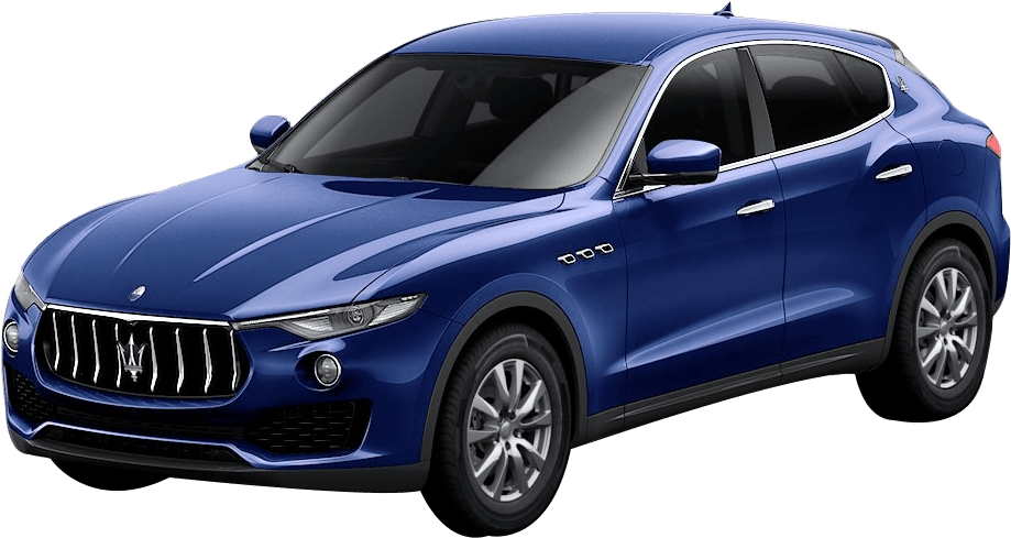 Blue Maserati Levante S U V PNG image