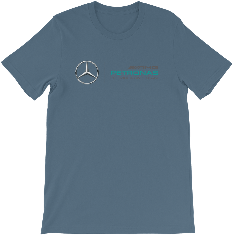 Blue Mercedes Petronas F1 Team Shirt PNG image