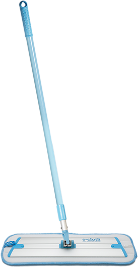 Blue Microfiber Mop Standing PNG image