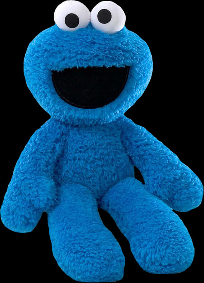Blue Monster Plush Toy Sesame Street PNG image