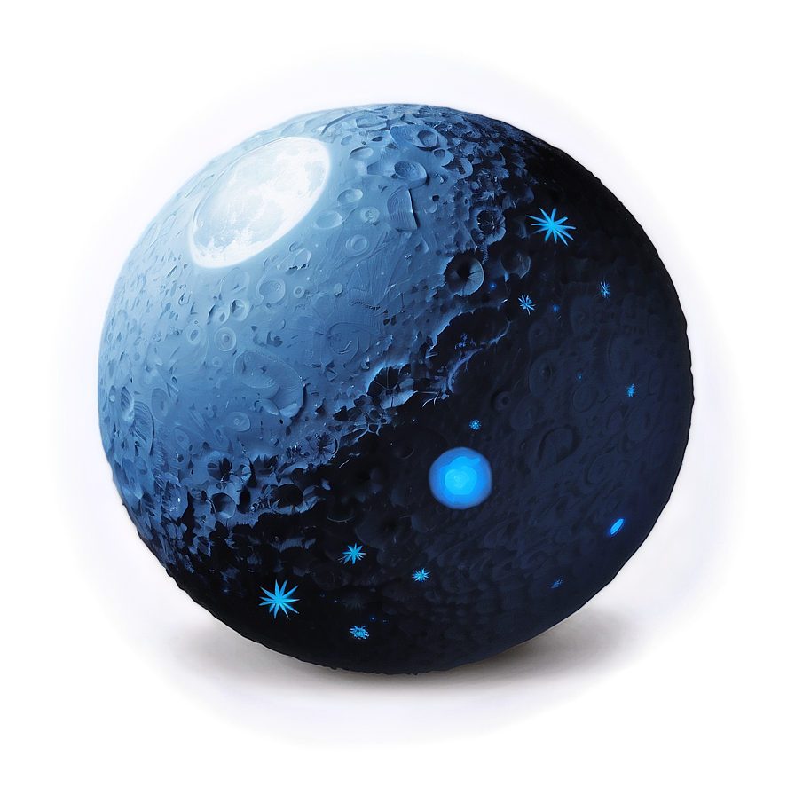 Blue Moon Ball Png Ebn82 PNG image