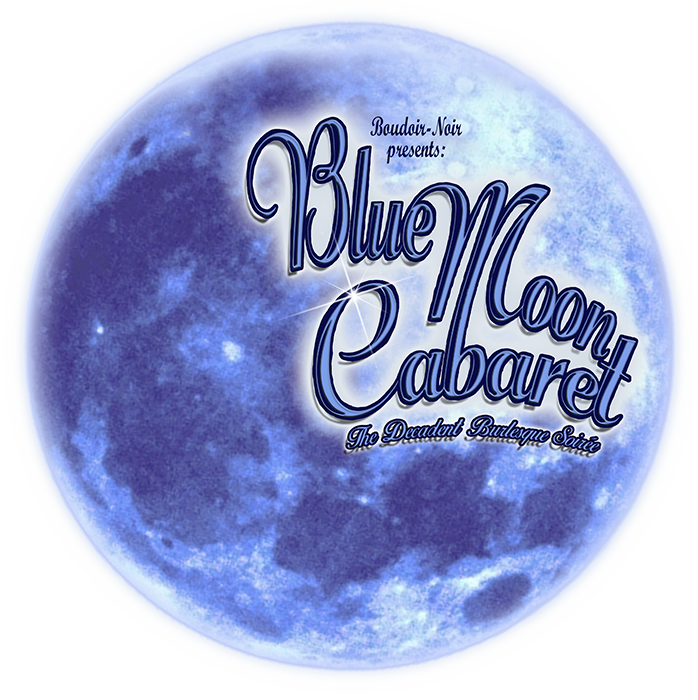 Blue Moon Cabaret Event Graphic PNG image