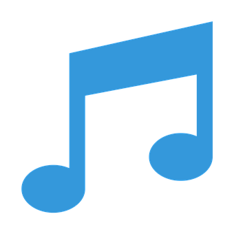 Blue Music Note Icon PNG image