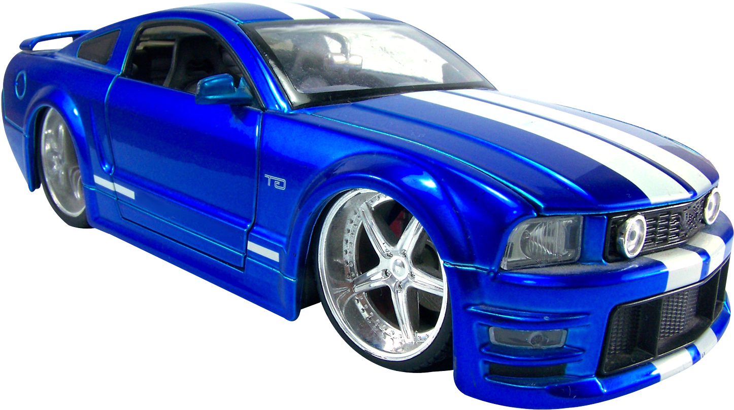 Blue_ Mustang_ Toy_ Car.png PNG image