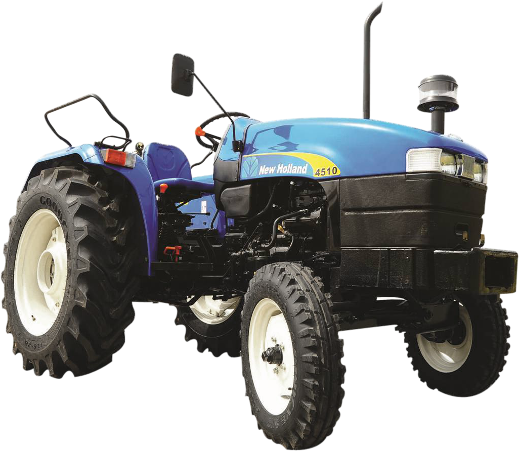 Blue New Holland4510 Tractor PNG image