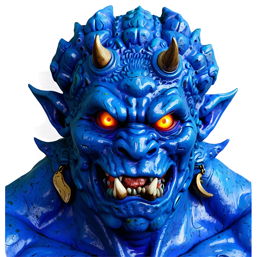 Blue Oni Fantasy Art Png 06122024 PNG image