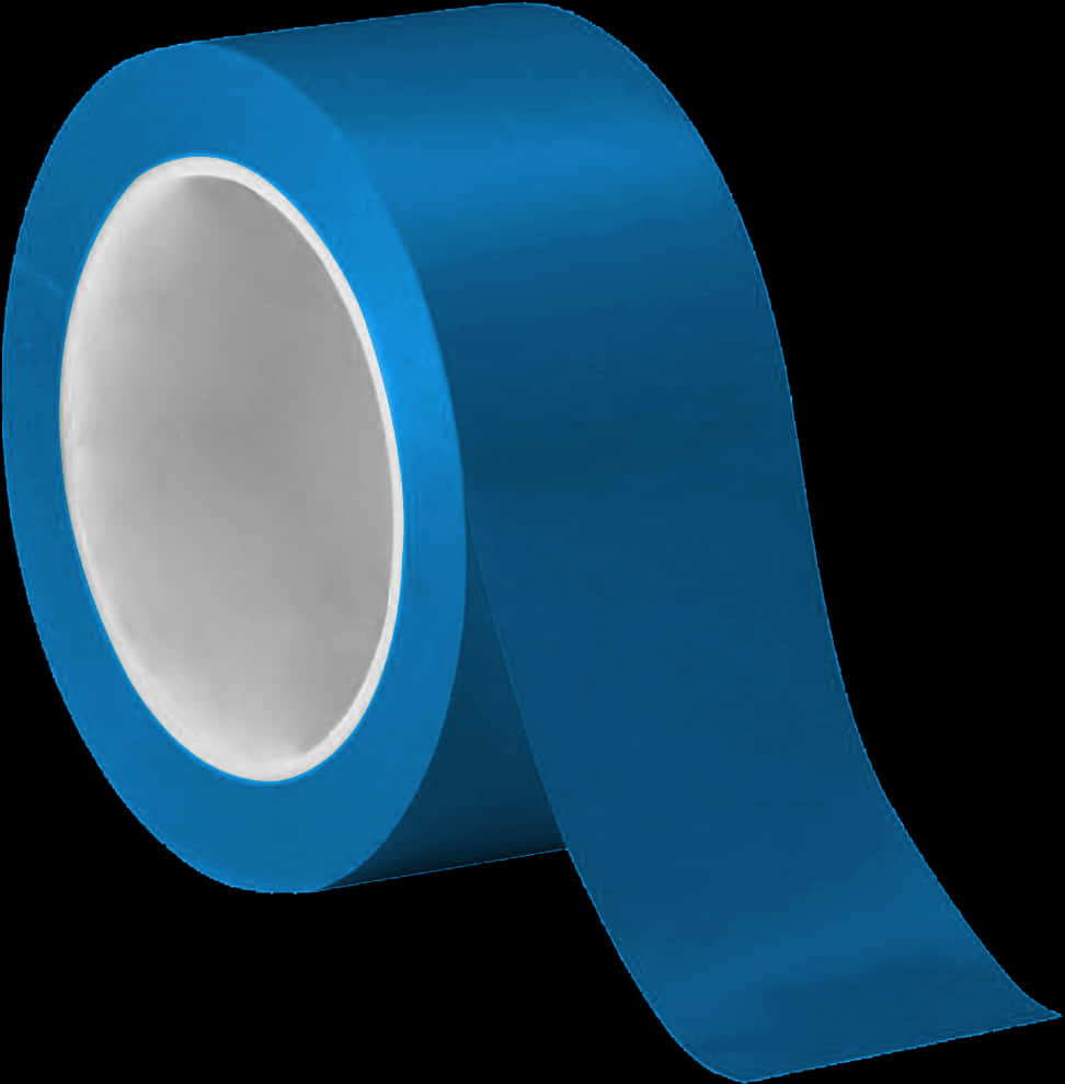 Blue Painters Tape Roll PNG image