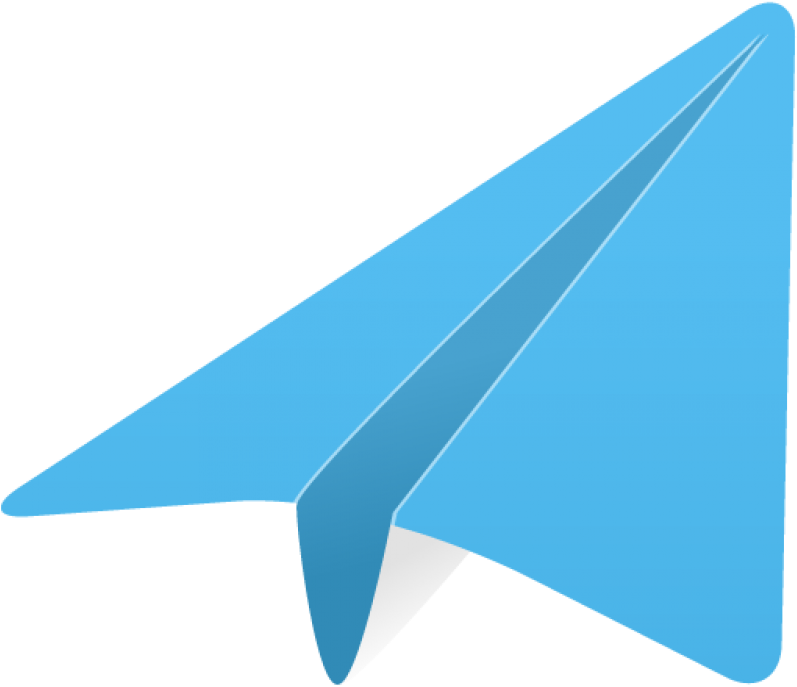 Blue Paper Plane Graphic PNG image