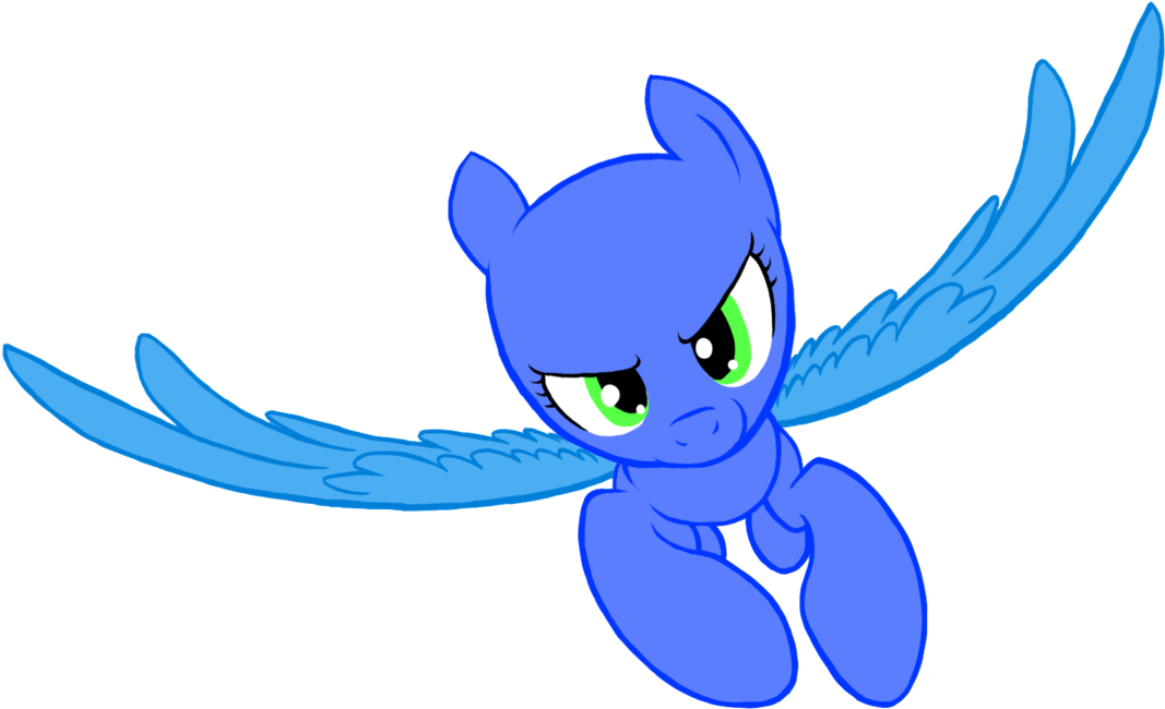 Blue Pegasus M L P Vector PNG image