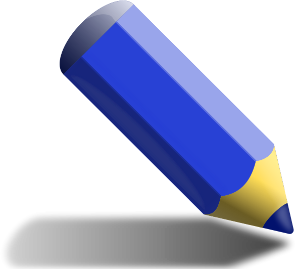 Blue Pencil Clipart.png PNG image