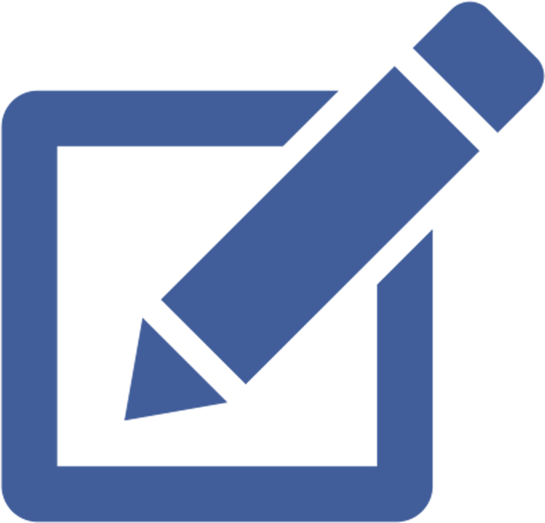 Blue Pencil Icon Editing PNG image