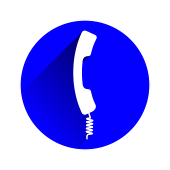 Blue Phone Icon PNG image