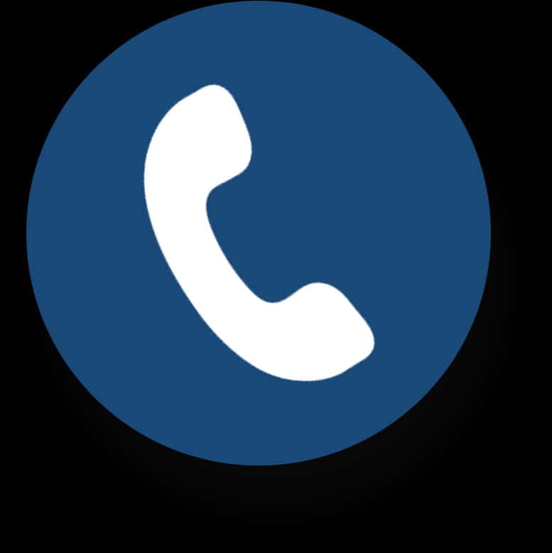 Blue Phone Icon PNG image