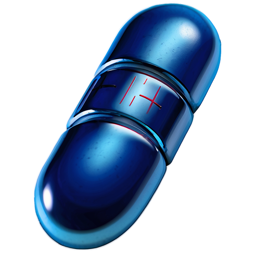 Blue Pill Closeup Png Lqr PNG image