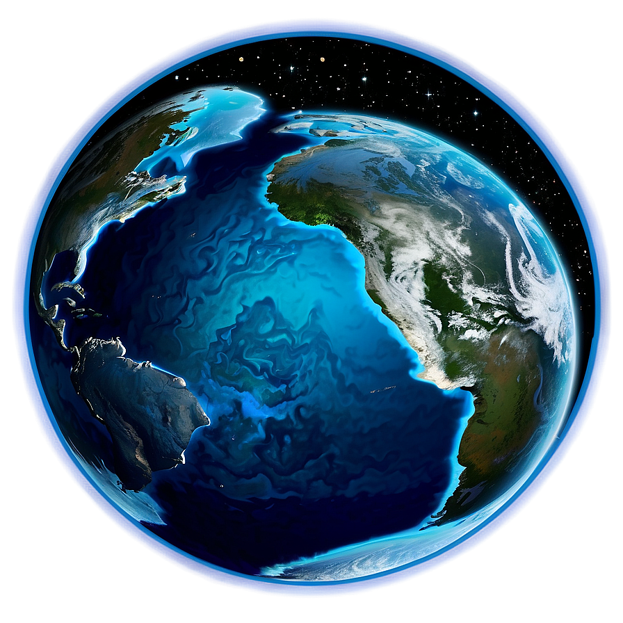 Blue Planet With Stars Png 66 PNG image