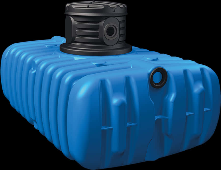 Blue Plastic Water Storage Tank PNG image