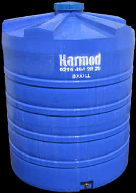 Blue Plastic Water Tank8000 L PNG image