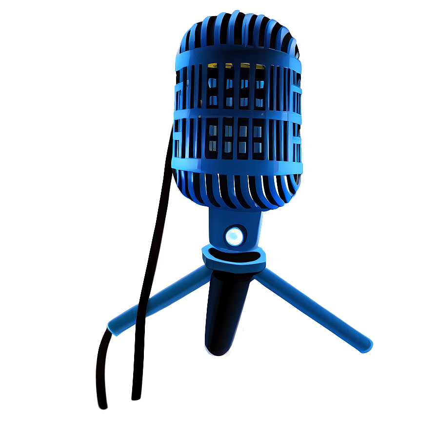 Blue Podcast Microphone Png 45 PNG image