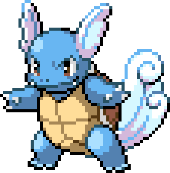 Blue_ Pokemon_ Pixel_ Art PNG image