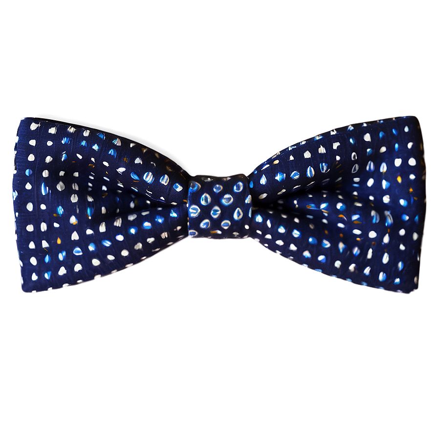 Blue Polka Dot Bow Tie Png 05252024 PNG image