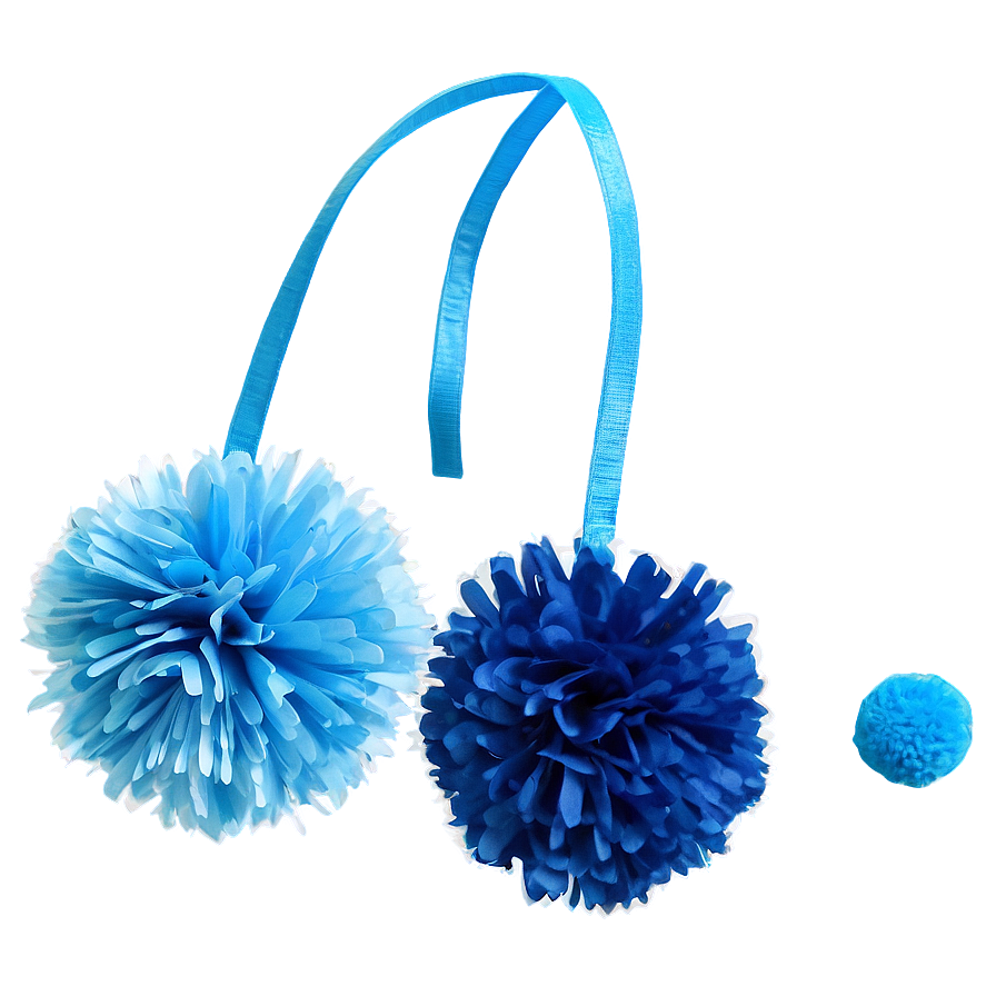 Blue Pom Poms Png Qaa8 PNG image