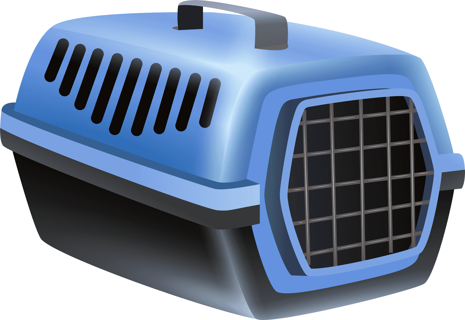 Blue Portable Pet Carrier PNG image